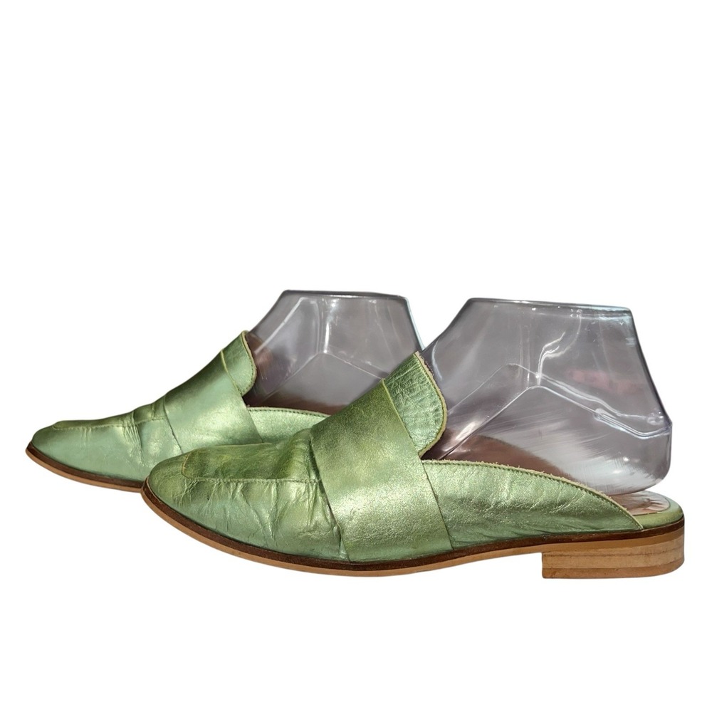 Free People Mule Size 36 US 6 At Ease Loafer Slip On Shoes Green Made‎ In Spain